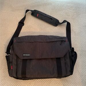 Dark Gray Messenger Bag - Casual Work & Travel